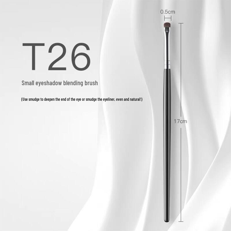 Double-Ended Tear Trough Concealer Brush Set with Real Horse Hair