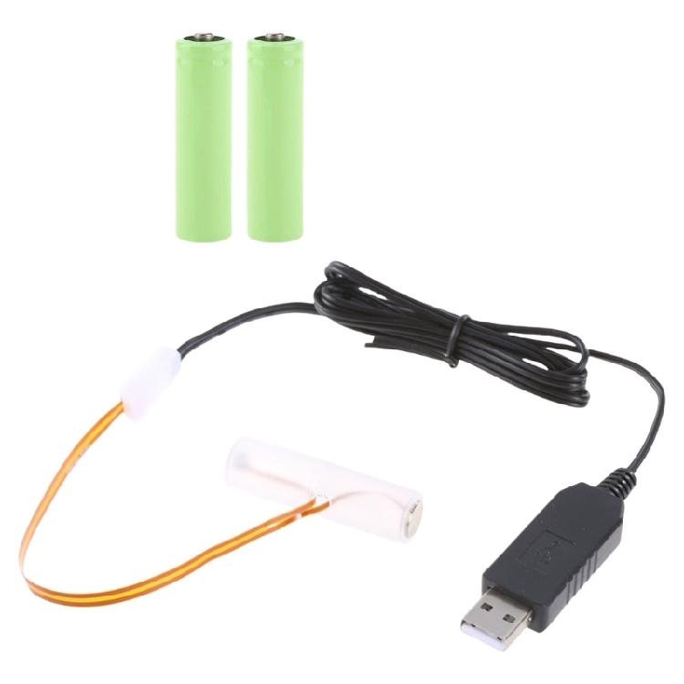 USB Power Converter AA Battery Eliminators Replace 3Pcs 1.5V AA LR6 Batteries for Remote Control LED Lights Electronic