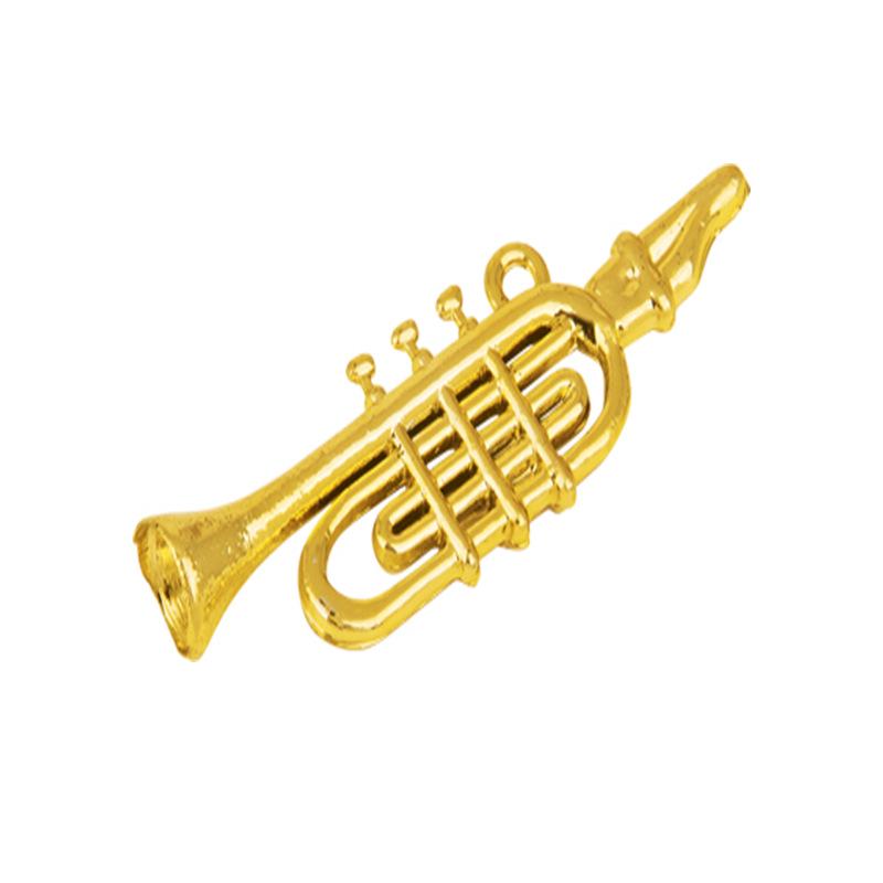 Christmas Musical Instrument Ornaments: Violin & French Horn Wreath Decorations