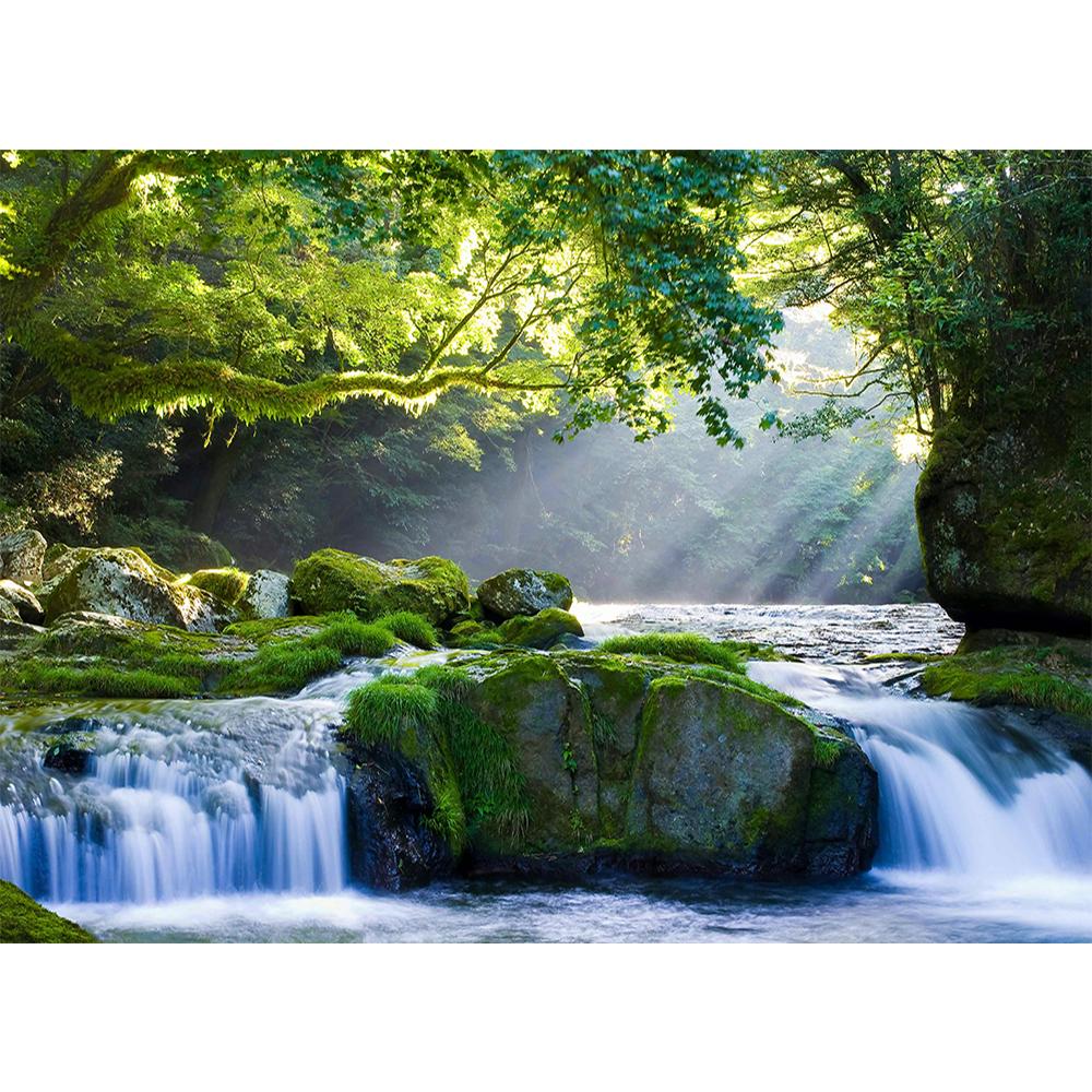 3d Forest Waterfall Wallpaper Scenery Wall Mural Living Room Tv Bedroom Waterfall Wallpaper Home Decor
