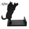 Durable Pla Bookends Cute Black Cat Bookends, 3D Printed Silhouette Book Holder, Minimalist Home Decor Creative Support for Desk Office Decorative