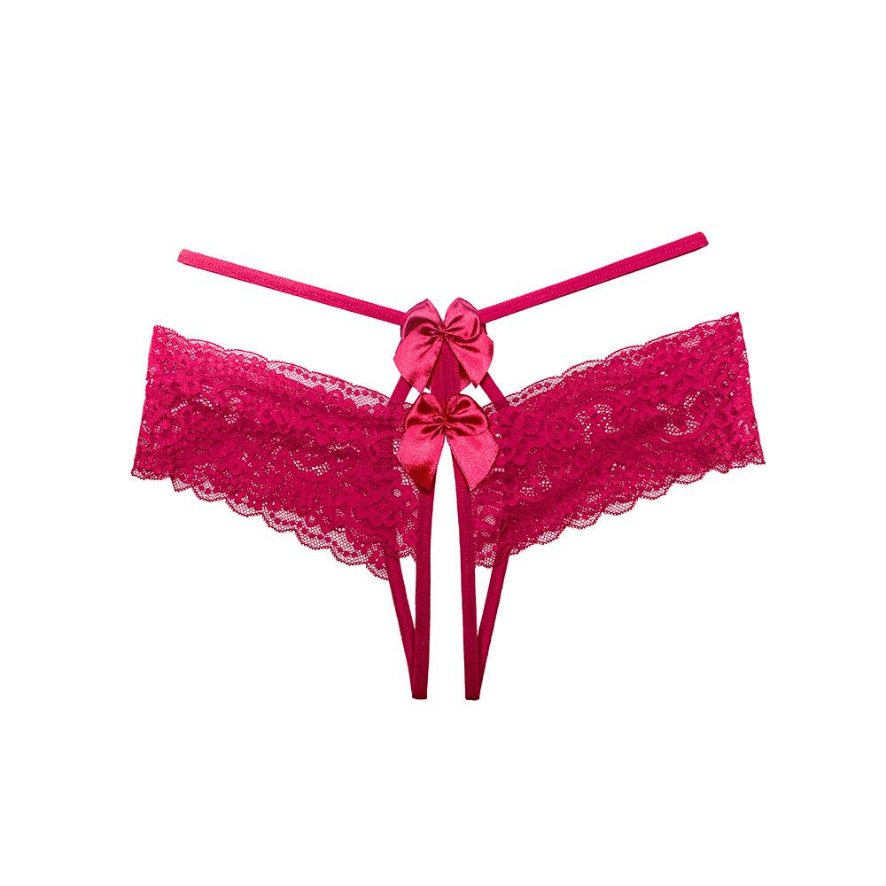Sexy panties bow perspective sexy panties temptation pure desire wind lace open crotch free