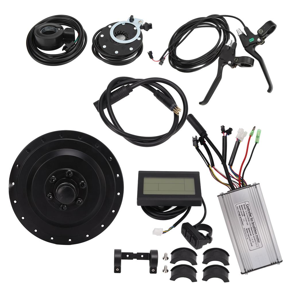 Kit di Conversione Ruota Posteriore per Bicicletta Elettrica Motore Posteriore 48V 500W Display LCD3 Kit Sensore di Assistenza alla Pedalata