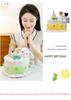 Cartoon Pet Birthday Cake Plush Toy Ornament - Cute Table Companion & Children's Gift