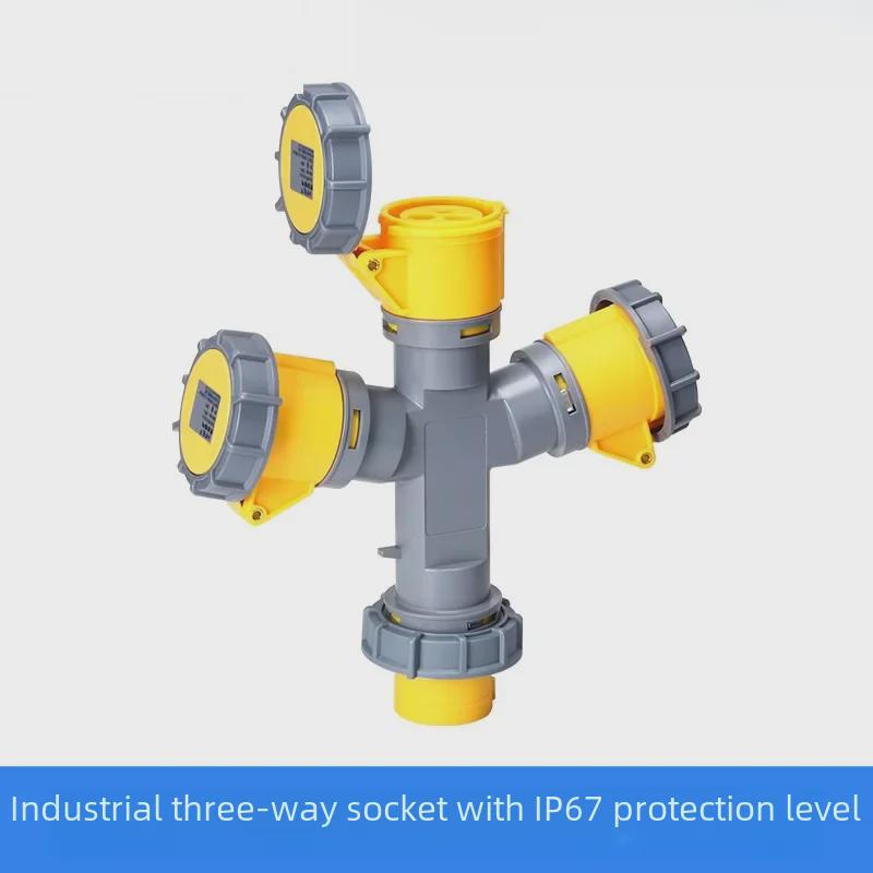 16A/32A Multifunction Waterproof Y-Type Docking Connector Plug & Socket