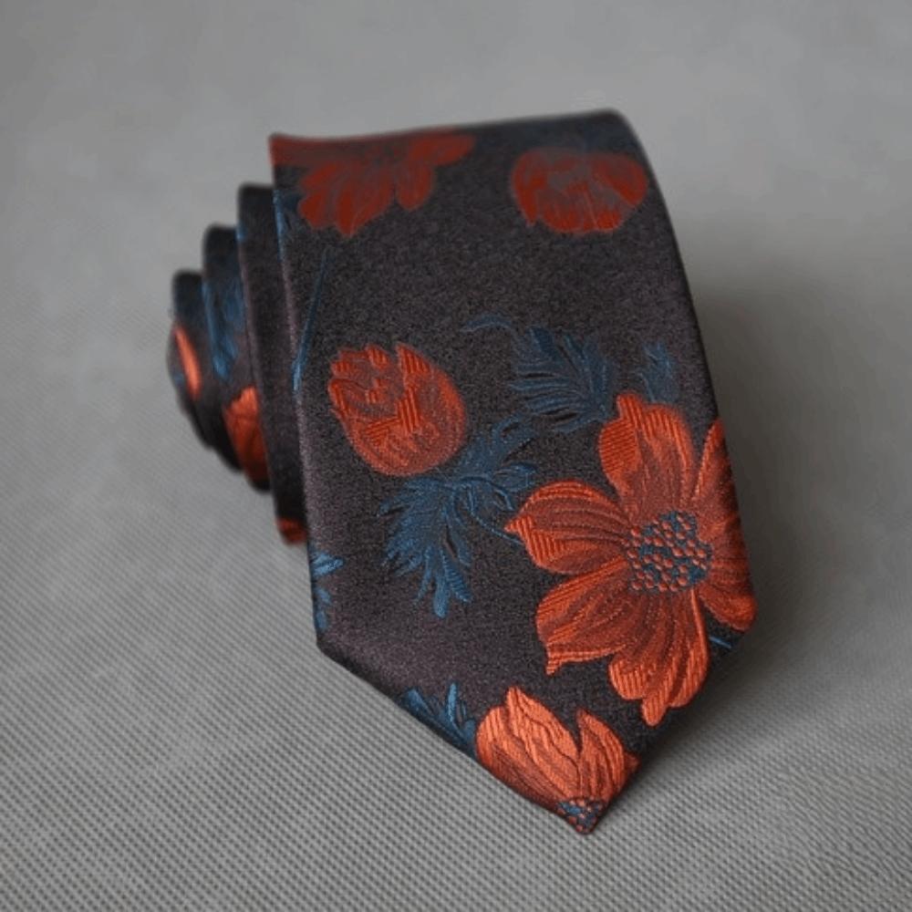 Red Blue Green Business Neckties Flower Feather Groom Cravat New Wedding Men Tie  Wedding Party
