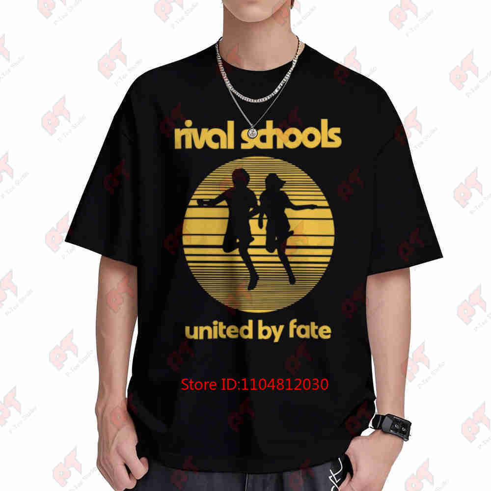 90er Rival Schools Band Kurzarm-T-Shirt 100% Baumwolle T-Shirt