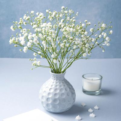 Artificial Baby's Breath 3-fork Soft Rubber Baby's Breath Hand-held Bouquet Wedding Decoration Plastic Artificial Flower, Artificial Flower