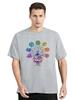 Rainbow Namaste Lotus Graphic Print Tshirt Women Meditation Breathe T-Shirt Female Yoga Posture T-Shirt Men Cotton Tops Tee