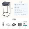 RUNELVES Garbage Bag Holder Light Trash Can with Battery Automatic Compatible with 20L To Garbage Bag Odor Leak Plastic Bag Living Dust Bag Holder