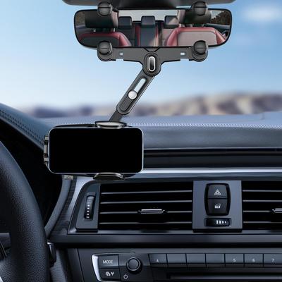 Spiegel-Telefonhalter, Universalhalterung, einfach zu bedienen, verstellbar, multifunktional, 360 ° drehbar für