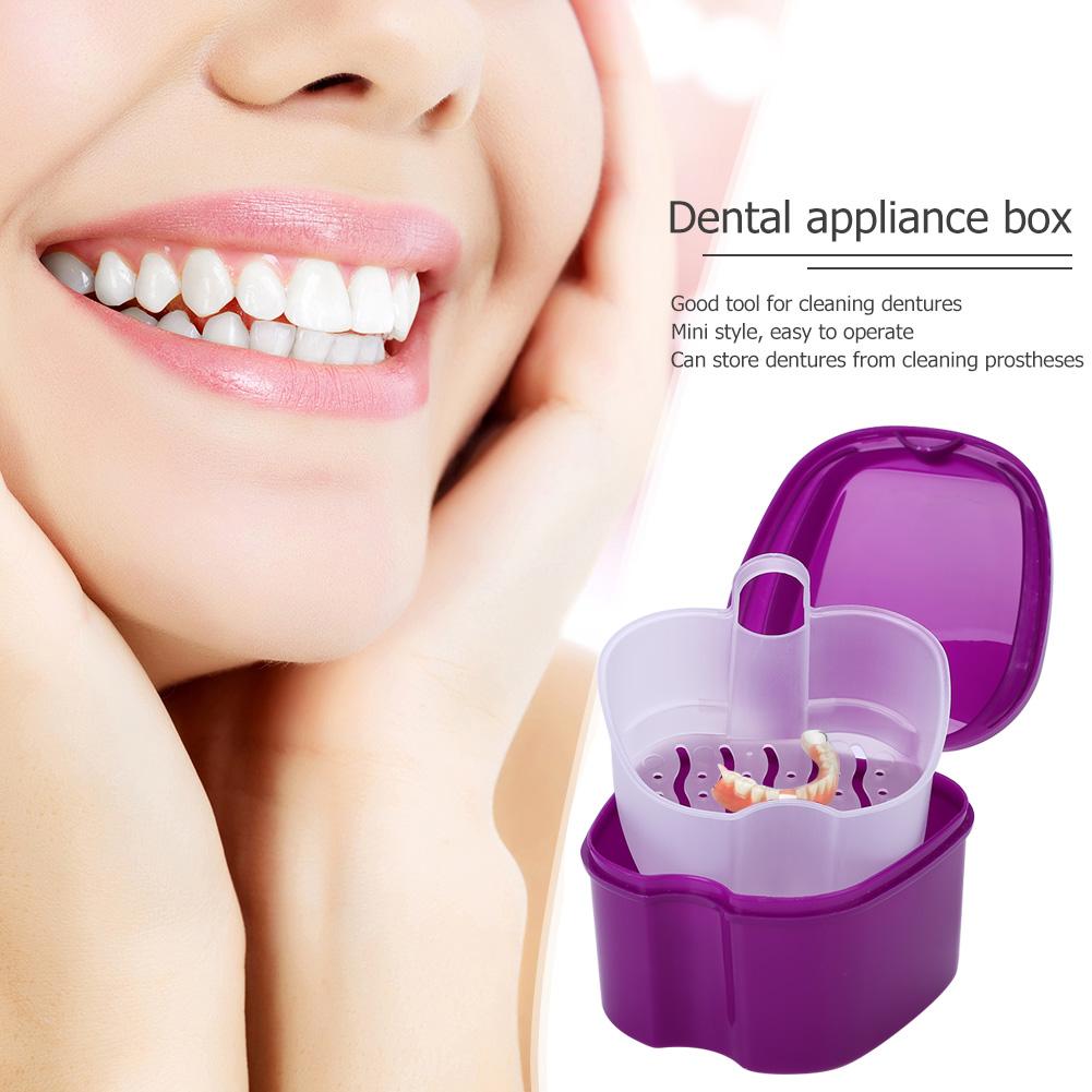 Boîte de rangement de fausses dents dentaires, avec filet suspendu, organisateur de dents