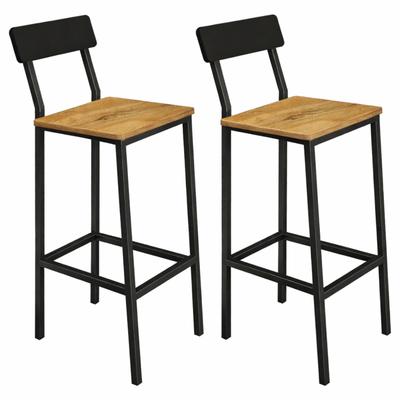 Alder Bar Stool Set of 2 30X40X90 | Begryf