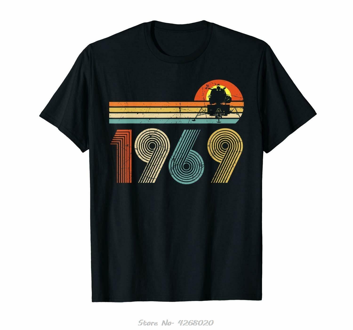 

Apollo 11 50Th Anniversary Moon Landing 1969 - Vintage T-Shirt Unisex Tshirt Men Cotton O-neck T Shirt Cool Tees Harajuku 4XL