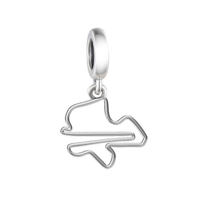 925 Silver Pan Charm Bracelet DIY Fit Original Race Car Dirt Bike Motorbike Scooter Bead For Women Berloque Jewelry Making