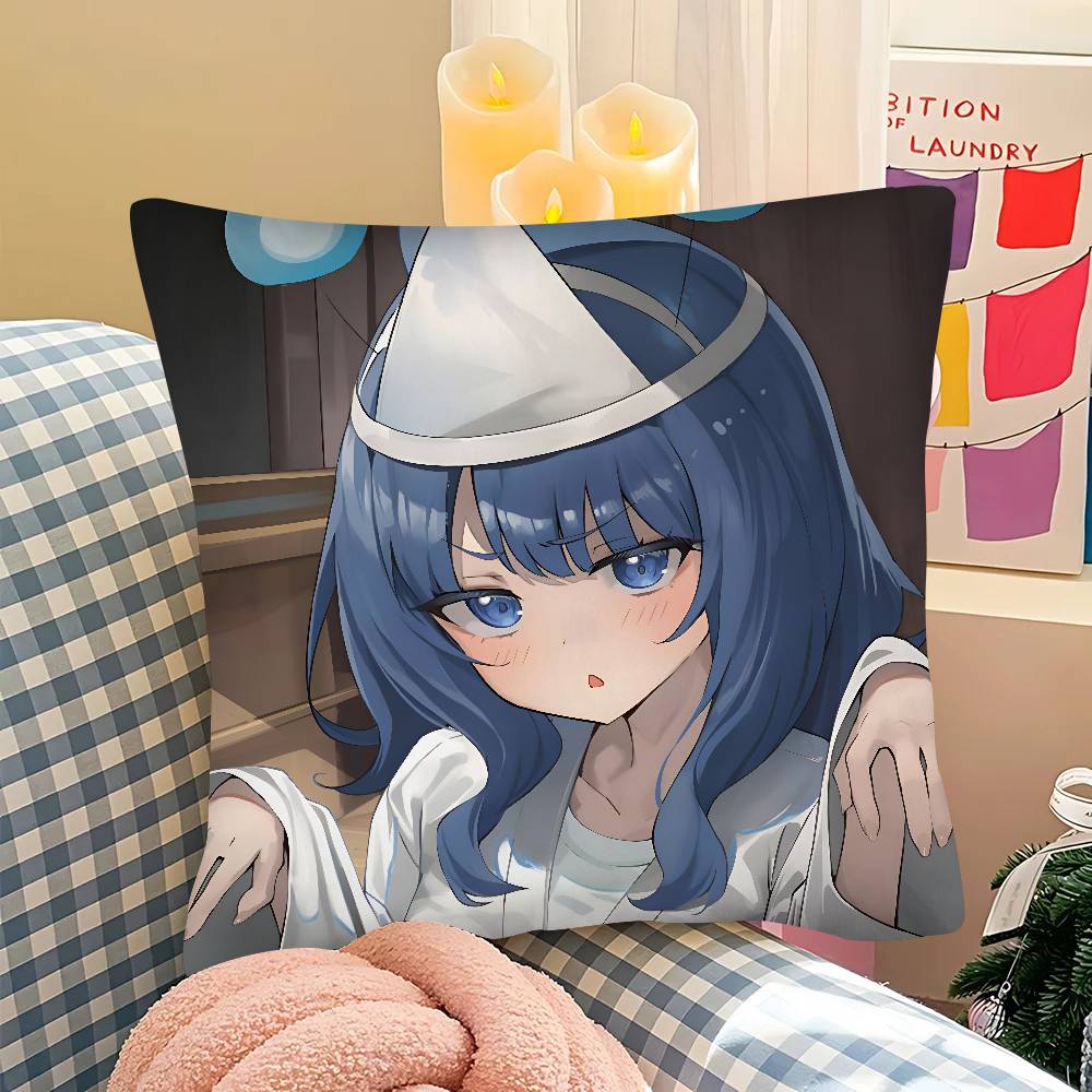 Yanami Anna Too Many Losing Heroines Anime Pillow Case Square Pillow Bedroom Sofa Leisure Comfort Cushion Car  Home Decoration