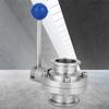 1.5 Inch Lever Type 304 Stainless Steel Sanitary Valve for Water Oil
