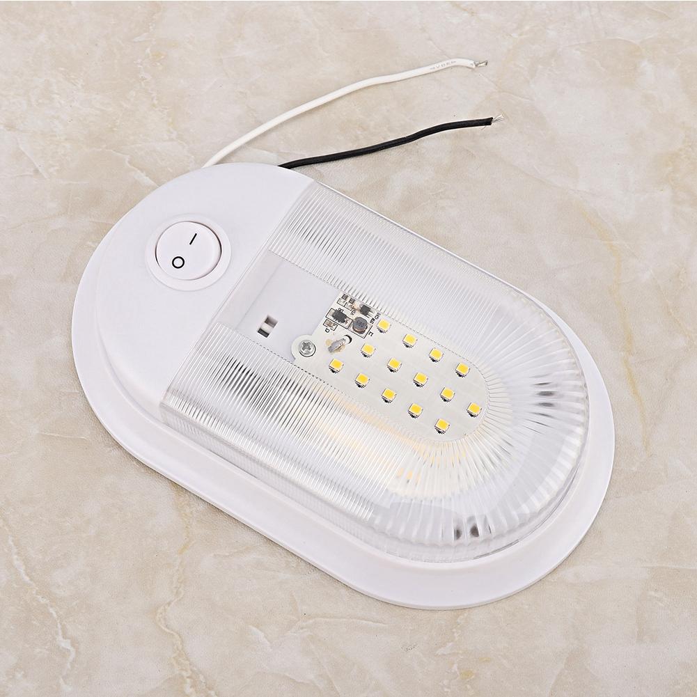 Fit for Car RV Boat Dome Light LED Ceiling Light Interior Roof Lamp 12-24V 280LM