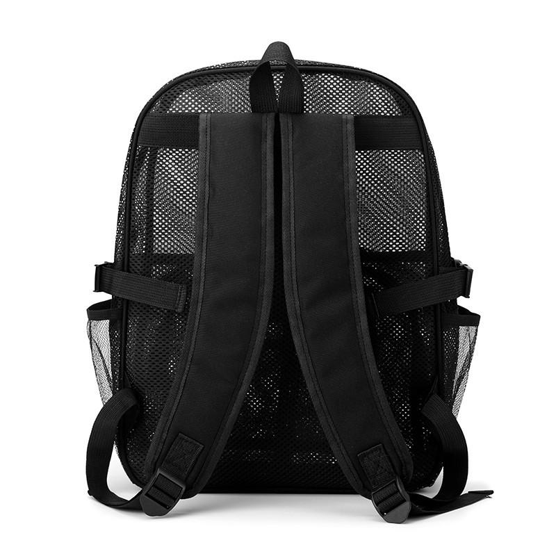 Schoolbag Backpack Breathable Mesh Going Out Travel Backpack Transparent Lightweight Large Capacity Beach Going Out School Bag