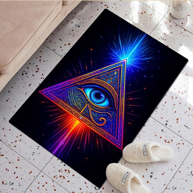 1Pc Freemason Print Rug - home decoration Carpet For Living Room Bedroom Flooring Computer Chair Area Rug