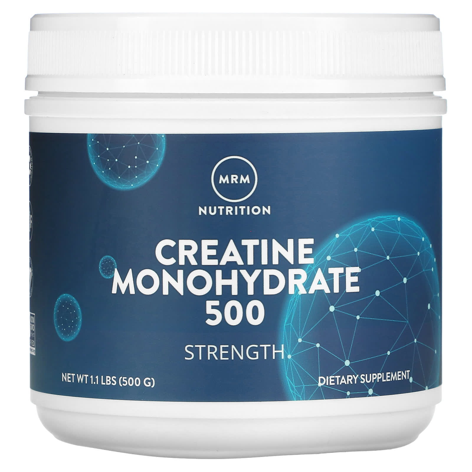 

MRM Nutrition, Creatine Monohydrate 500, Strength, 1.1 lb (500 g)
