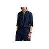 Polo Ralph Lauren Slim Fit Leinen Langarmhemd Herrenhemden Marineblau 710968925-002