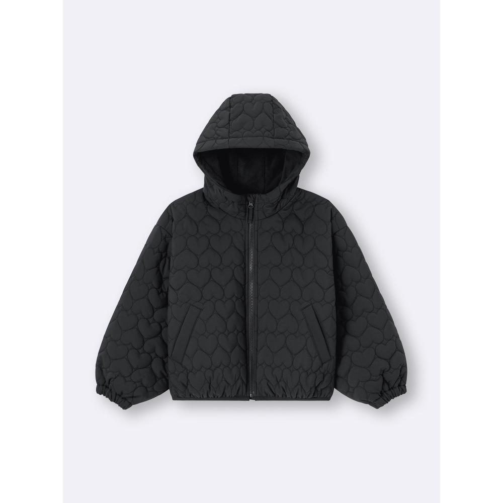 GU by Uniqlo Girls Warm Padded Heart Quilting Blouson
