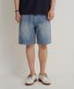Binpolmen Washed Denim Half Pants Sky Blue