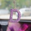 Rhinestone Bow Polymer Clay Car Rearview Mirror Hanging Ornament