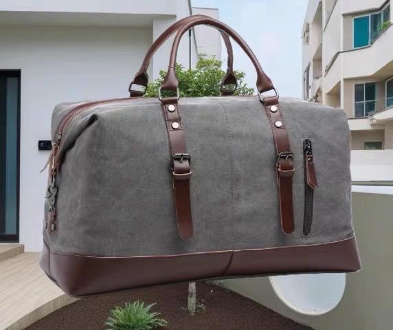TS JYL Laptop bag,Vintage Canvas Travel Bag Large Capacity Shoulder Crossbody Business Bag