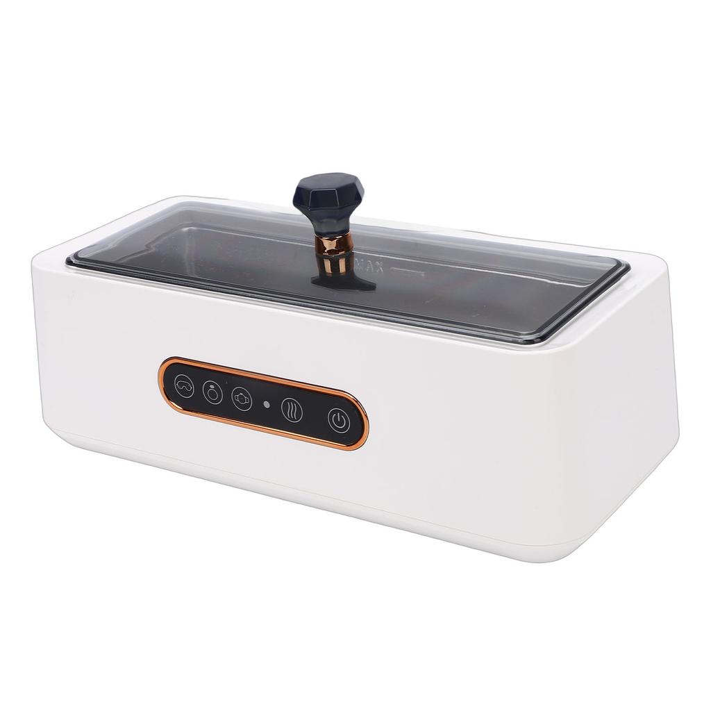 Ultrasonic Jewelry Cleaner 45KHz 270ml 304 Stainless Steel   3 Modes Professional Ultrasonic Machine for Jewelry Glasses Watches White