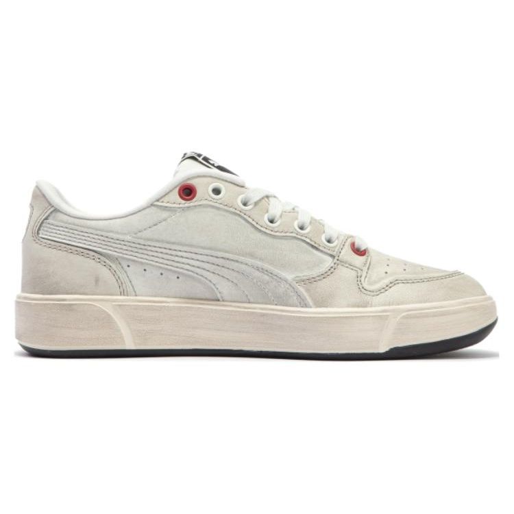 Puma LX Court Low Unisex Sneakers White White Red 399254-01