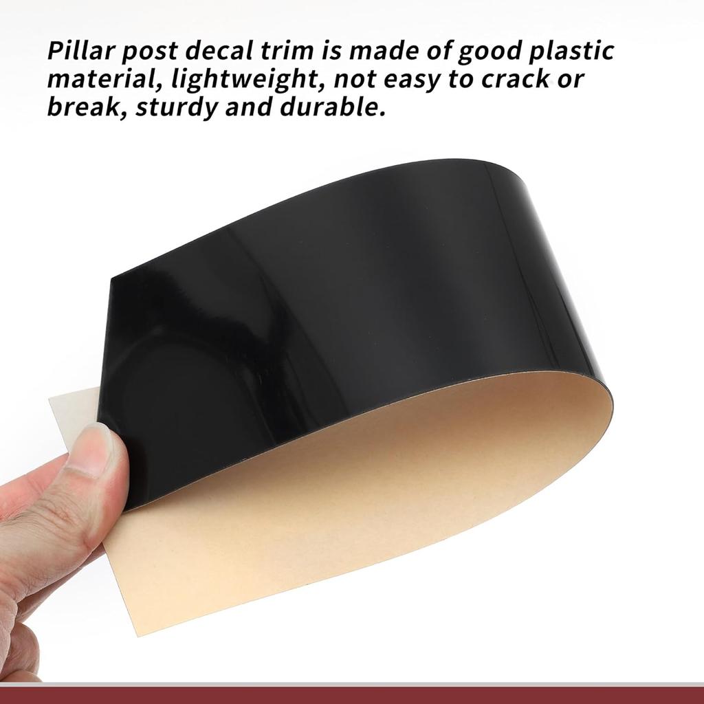 9 Pcs Door Pillar Window Trim for Lincoln MKT 2010-2015 Front Rear Left Right Anti Scratch Sticker Pillar Posts Door Outer Exterior Cover Black