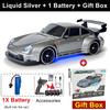 4WD RC Drift Car With LED Light 2.4G Radio 20KM/h High Speed Remote Control Racing Cars Vehicle Model Toy Gift for Boy Girl Kid