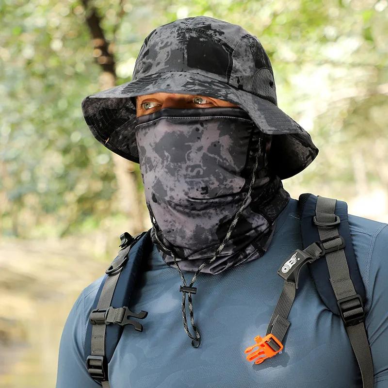 60-65cm XXL Big Head Hat Men Lightweight Sunscreen Quick-drying Sun Bucket Hats Summer Outdoor Jungle Fisherman Cap 2025
