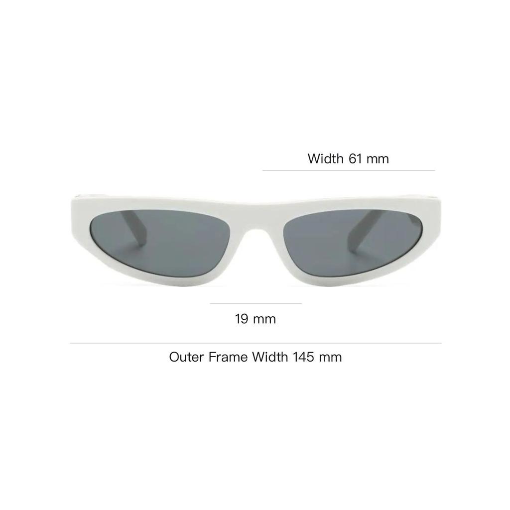 Miu Miu Cat Eye Sunglasses With Logo Temples Women sunglasses White 0MU07ZS1425S0