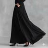 European and American 2025 Autumn-Winter New Collection: Elegant Women's Solid Color Wrap Dress with Boat Neck and Waist-Cinching Slim Fit.