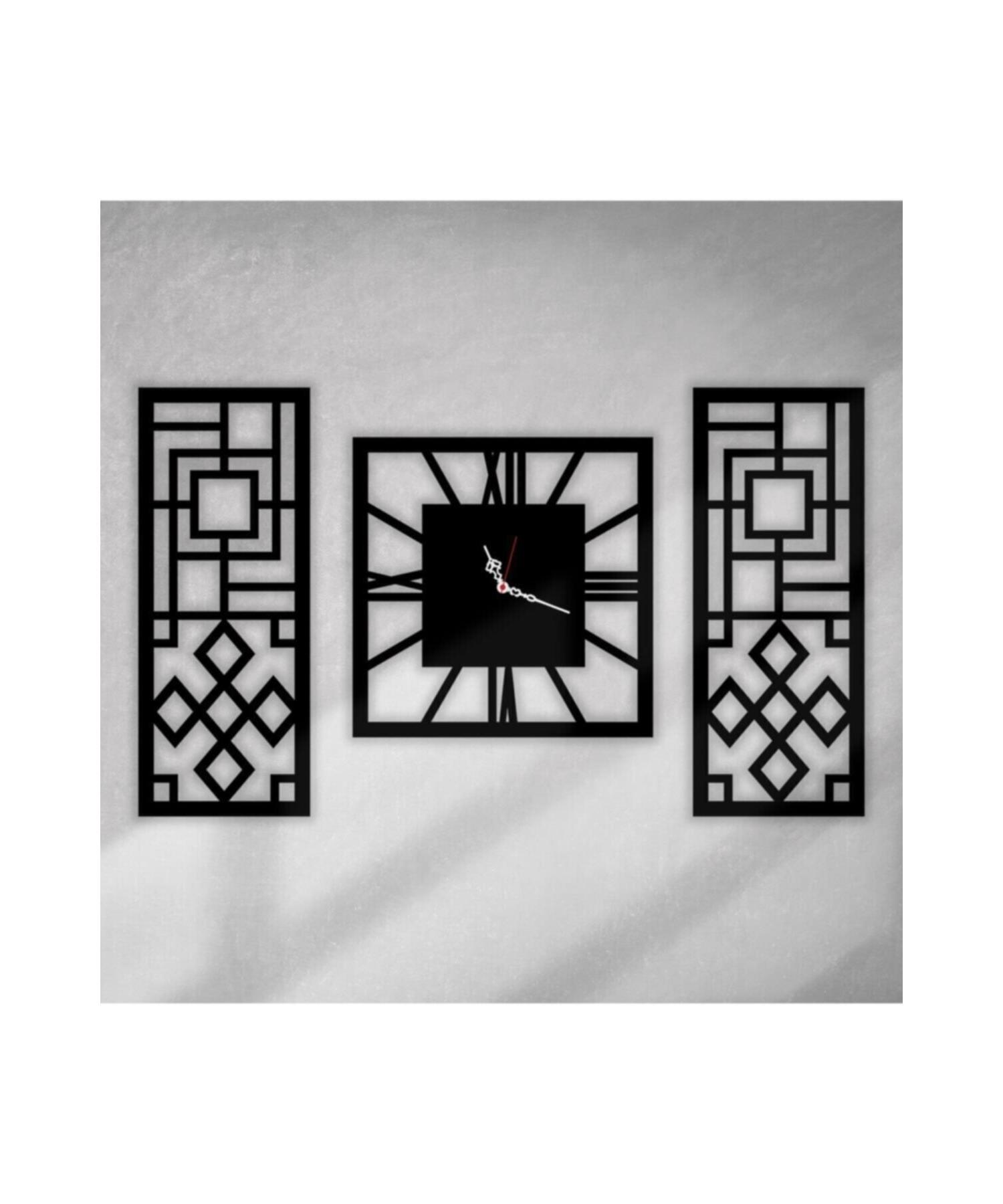 

Декоративные деревянные настенные часы из МДФ, 3 шт., 85 x 50 см