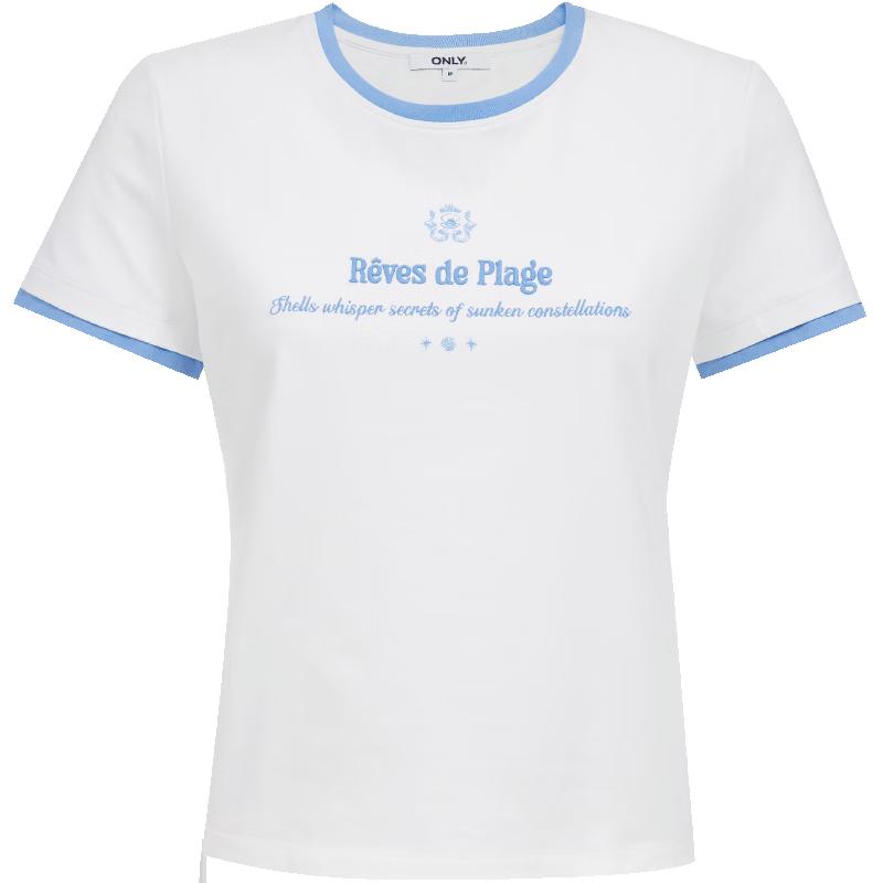 ONLY Women s Slim-Fit Printed Short-Sleeve T-Shirt XS