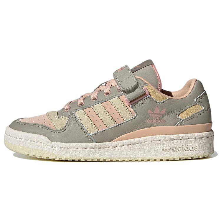 Adidas Originals Forum Casual Low Top Sneakers Women Sneakers Light-Gray Pink HQ4593