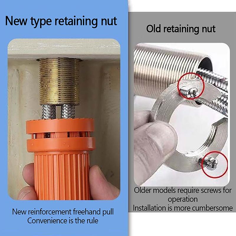 Faucet Base Fixed Nut And Cold Dish Basin Faucet Anti-Loosening Nut Quick-Release Fast-Installation Fixed Seat