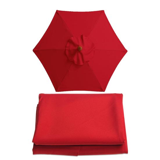 2M Patio Umbrella Cloth Replacement Sun Protection Outdoor Market Table Hanging Umbrella Canopy Parasol Top Shade Cover Umbrella Supplies