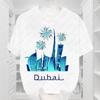 Dubai TShirt United Arab Emirates Urban Landmark Graphic T Shirts Unisexs Cotton Short Sleeve New Pattern Women Clothing