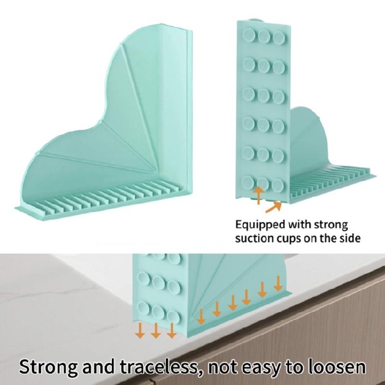 2 Pieces Slip Resistant Shower Water Containment Durable And Flexible For Wet Zone Safety