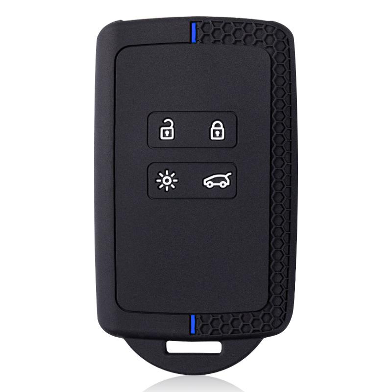 New Style Silicone Car Card Key Case Cover Fob For Renault Espace 5 Kadjar Koleos Captur Megane 4 Talisman Arkana Dacia Sandero