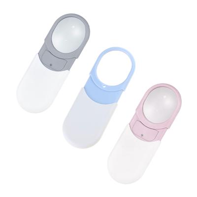 Lente d'ingrandimento Piccola Lente d'ingrandimento da Tasca 10X con Luce LED per Lettura Mini Lente d'ingrandimento Portatile Illuminata Lente Acrilica