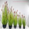 Oriental Cattail Artificial Plant for Yard and Garden Decor