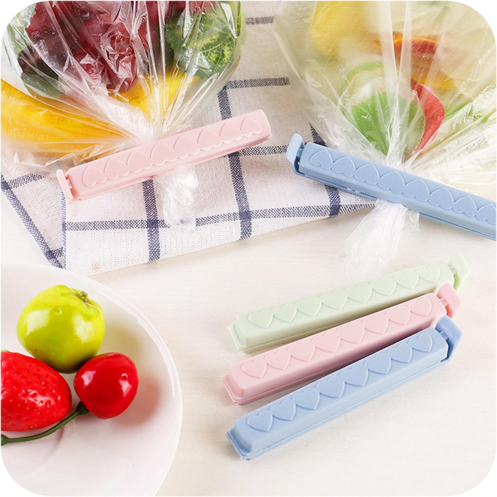 5 pinzas para bolsas de almacenamiento de alimentos, resistentes a la humedad, mini sellador, herramienta de sujeción, accesorios de cocina, organización.