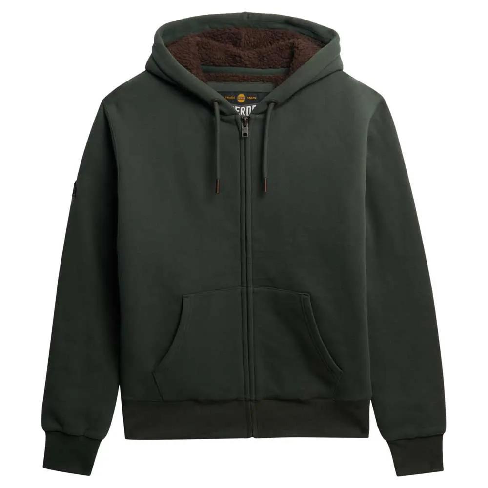 

Superdry Толстовка на молнии Borg Lined 2XL