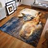Vintage Art Wolf Print Carpet for Living Room Bedroom Bedside Sofa Floor Mat Modern Home Decor  Aisle Corridor Area Rug